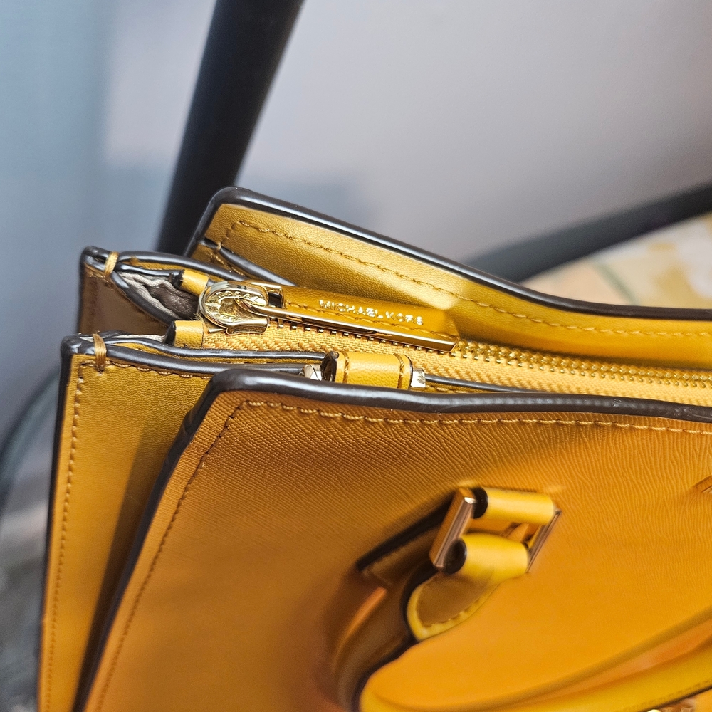 Michael Kors Mustard Yellow Satchel - Picture 3 of 13